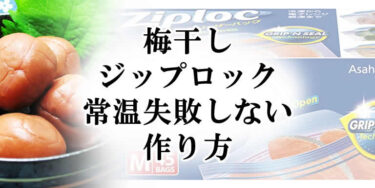 梅干しをジップロック常温で失敗しない作り方のコツは梅酢と消毒